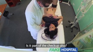 FakeHospital No health insurance causes shy patient to pay for treatment with wanking blowjobs and fucking