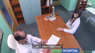 FakeHospital Sexy graduate gets licked and fucked on doctors desk fo a job opportunity