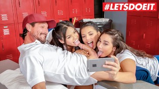 LETSDOEIT – College Girls Go Wild In Hot Group Fuck