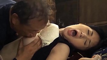 Caught Beautiful Japanese Wife Masturbating, This Old Man Give her a FUCK