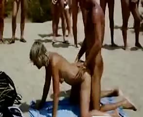 Shameless Pubic Orgy At Nude Beach