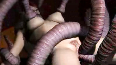 Thick Nasty Tentacles Suck Anus Pussy And Tits Of Dirty 3d Teen