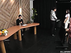 Hot Japanese Fuck In The Dressing Room After The Broadcast