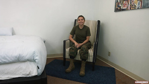 Female Marine Experiments With Butt Fucking