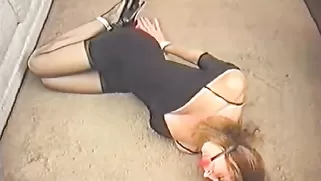 80’s Bondage Video With Two Hogtied Beauties