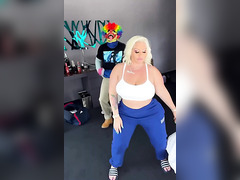 Freaky Clown Fucks The Hell Out Of The Blonde MILF’s Huge Thick Ass