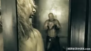 Terrific Horror Porn Sex In The Jail With Scared Blonde Doll