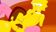 Ned Flanders Carefully Licks Pussy Of Young Lisa Simpson
