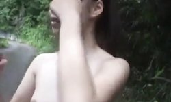 Japanese Student Outdoor Blowjob