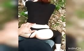 Redhead Outdoor Sex And Creampie