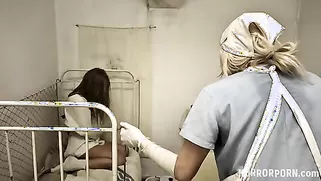 Horror Porn Brutal Sex In The Hospital Ward With Two Lesbians