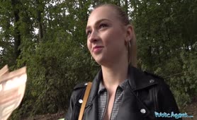 Public Agent   Petite Czech Blonde Fucks In Park With Agent