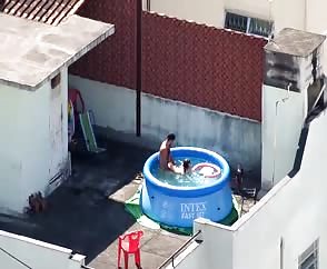 Couple Get Caught Fucking On Roof