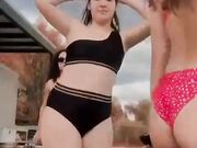 Sexy Mexican PUTAS! Showing Off Their Ass In Bikini