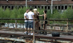 Nasty Public Disgrace For A Submissive Blonde Layla Price