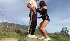 Busty College Teen Fucked In Public Park And Takes Huge Facial