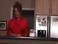 Provocative Sexy Aunt Gets Banged In The Kitchen By Teenage Boy