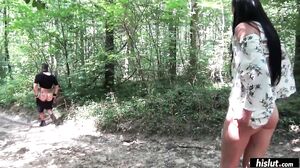 Caroline June Has A Quickie In The Woods With Her Fuck Buddie