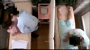 Japanese Cheating Wife During Sex In Massage Beside Husband