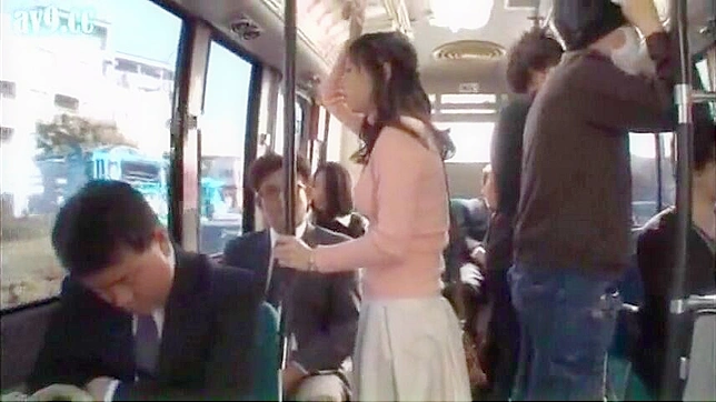 Public Pussy Play   Busty JAV Gets Nailed By Horny Old Guy On Bus