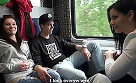 Crazy Passengers Has Wild Orgy Party On The Train