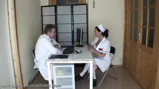 Sweet Nurse Is Enjoying Dirty Spanking In The Hospital Ward