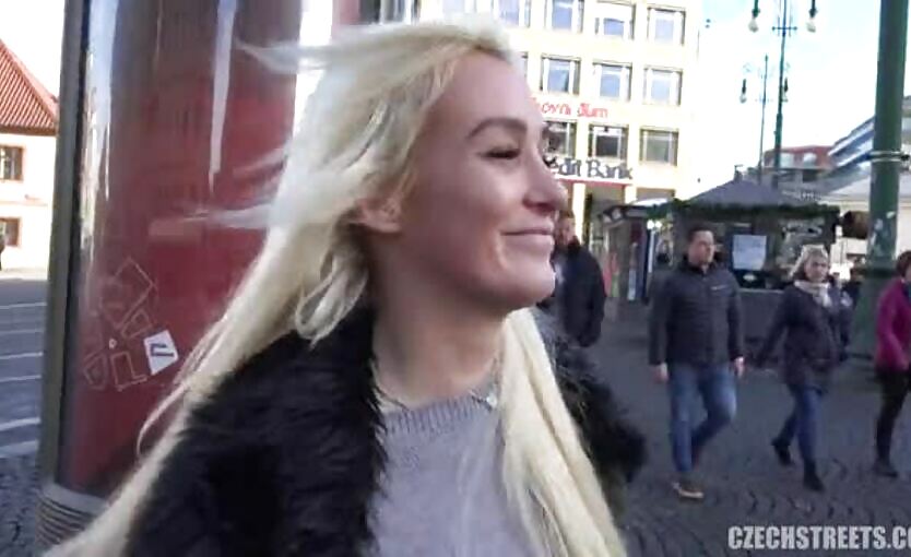 Czech Girl On The Street Makes A Quick Buck