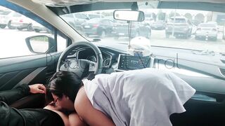 Swerte Ni Kuya Parking Boy Inibabawan Ko Hanggang Labasan,Parking Lot Public Sex!