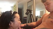 Real Asian Milf Blows Y. Amateur