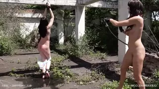 QS Harsh Outdoor Bull Whipping
