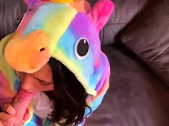 Unicorn Cosplay Blowjob With Big Ass And Cumshot