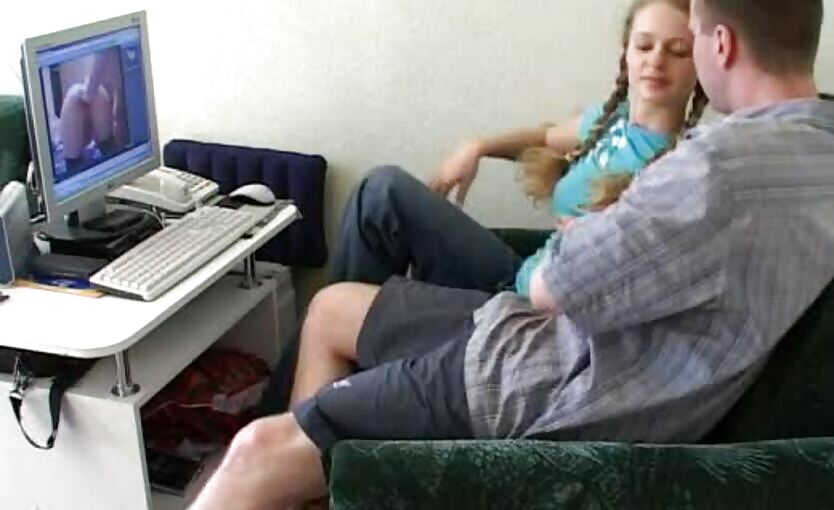 Watching Porn Videos With Olia Young Russian Teen   Couch Sex