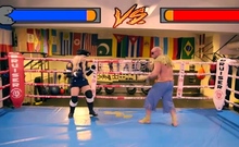 Street Fighter Cosplay, Sagat Vs Kolin Start In A Figth For