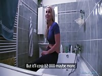 Fake Plumber Convinces Naive Wife Into Fucking For Cash