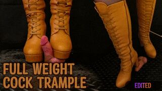 Clips 4 Sale   Full Weight Cock CBT Trample In Leather Brown Boots With TamyStarly   (Edited Version)   Ballbusting, Bootjob, CBT, Heeljob, Femdom, Shoejob, Ball Stomping, Foot Fetish Domination, Footjob, Cock Board, Crush, Trampling