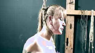 MILF’s Tit And Neck Tight Rope Torture