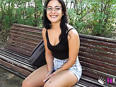 Latina Teen Picked Up In The Park And Introduced To Porn