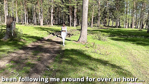 Busty Redhead Followed Him In The Woods Just To Fuck Pov