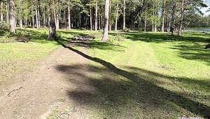 Busty Redhead Followed Him In The Woods Just To Fuck Pov