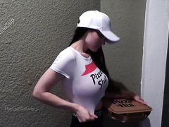 Mega Busty Pizza Girl Turned Out To Be A Perfect Anal Slut