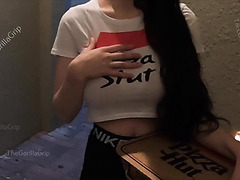 Mega Busty Pizza Girl Turned Out To Be A Perfect Anal Slut