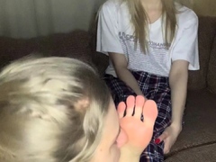 Gorgeous Blonde Teen Kelly Candy Foot Fetish