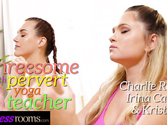 Yoga Trainer With A Hard Boner Teaches Fit Girls Special Practices