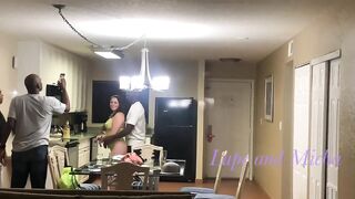 Real Hotwife   Takes 3 BBC While Husband Records (Micha)