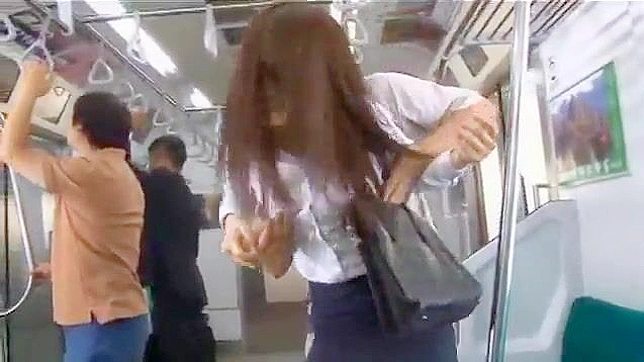 Japanese Supervisor MILF Gets Roughly Fucked On Train Test Ride