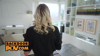 Backdoor POV   Cock Hungry Estate Agent Nina Heels Lures You In With Her Massive Juggs