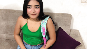 Cute Latin Schoolgirl Moonlights As A Maid And Fucks With Her Boss For Money.