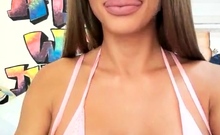 Hot Busty Webcam Babe Masturbate Solo