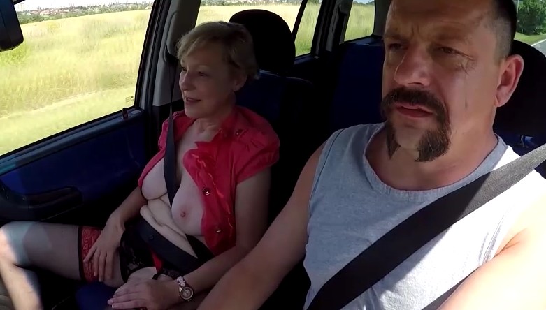 Czech Bitch   Real Old Czech Whore Gets Fucked For Money In Car