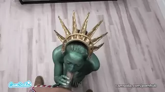 Camsoda   Statue Of Liberty Fucks Uncle Sam